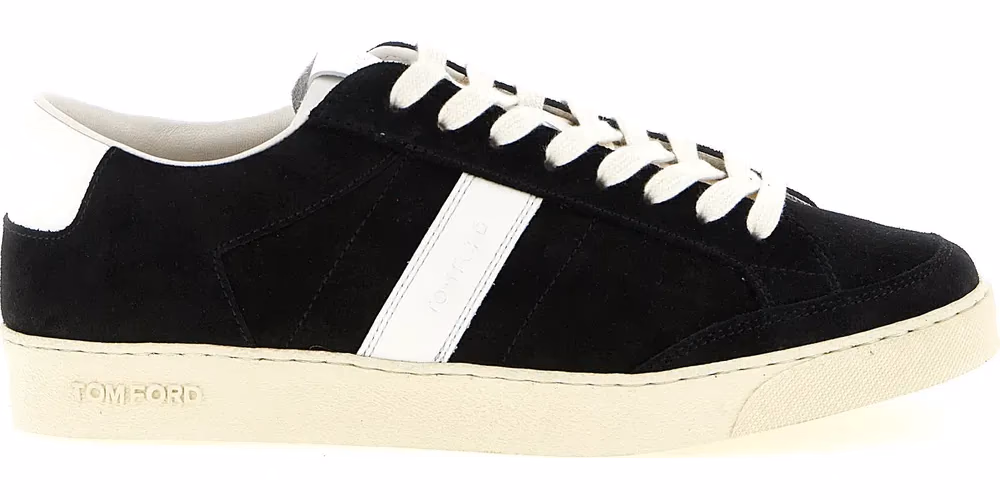 Tom Ford Bicolor Leather Low Top Sneakers