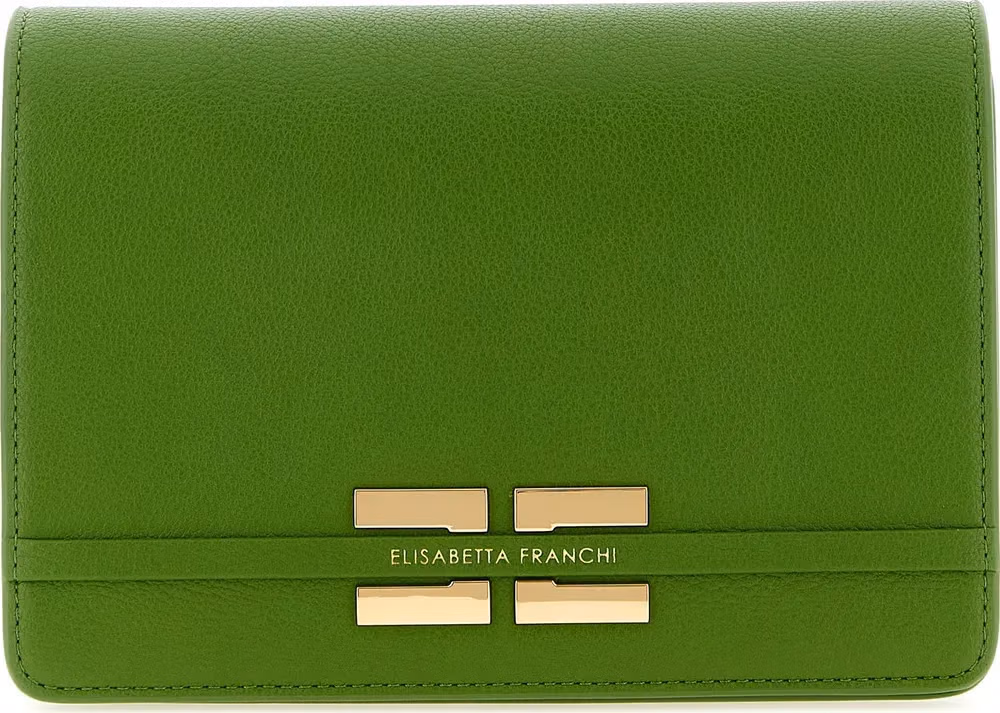 Elisabetta Franchi Bicolor Polyester Crossbody Bag