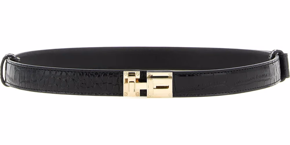 Tom Ford Black Calfskin Regular Belt