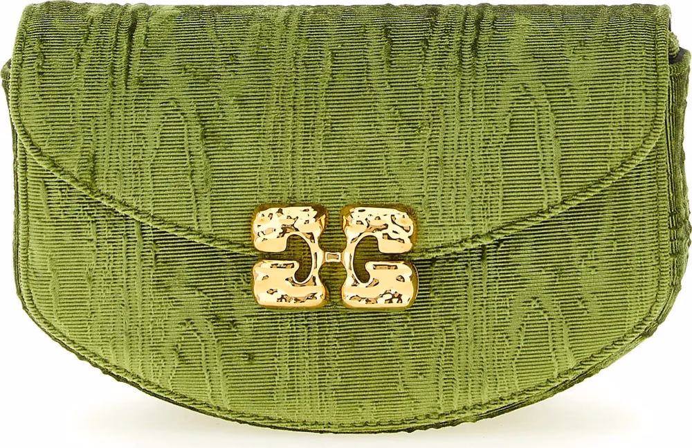 Ganni Bicolor Polyester Cardholder