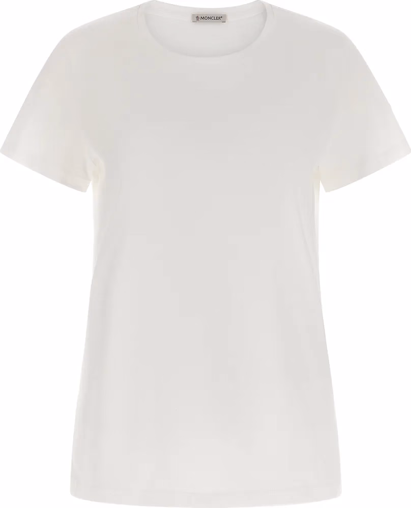 Moncler White Cotton T-Shirt