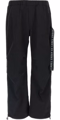 Black Polyamide Athletic Pants