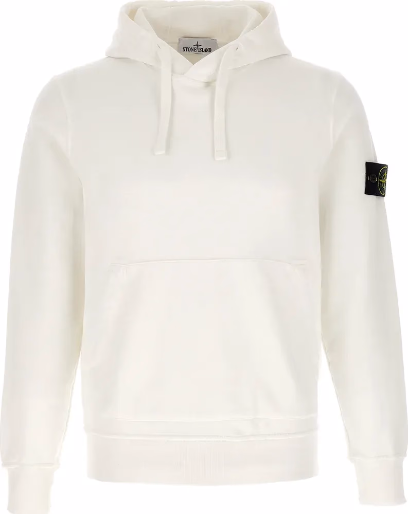 Stone Island White Cotton Sweatshirt
