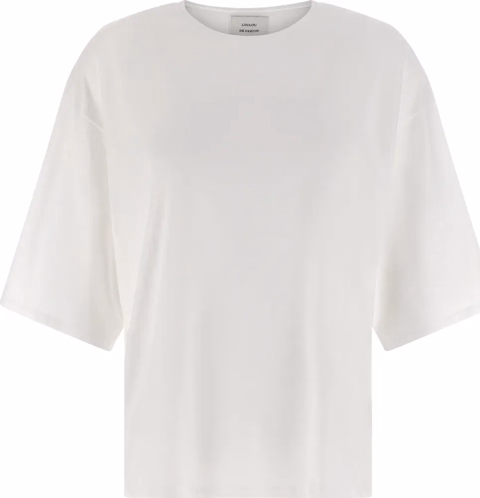 Loulou De Saison White Cotton T-Shirt