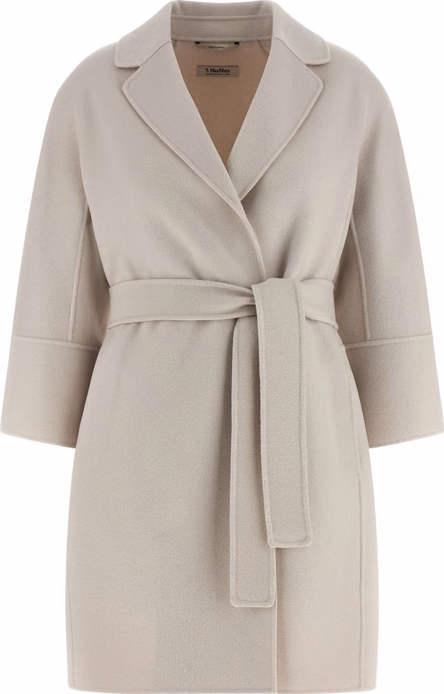 'S Max Mara Beige Virgin Wool Coat