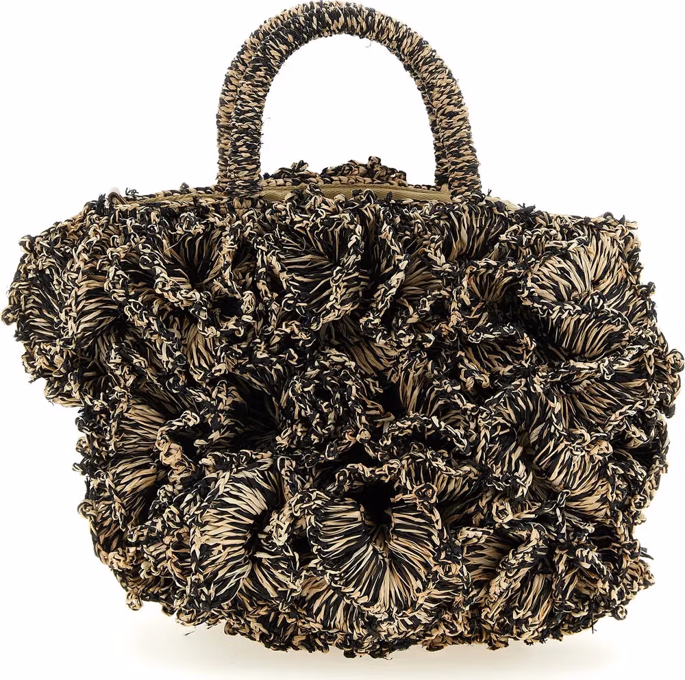 Ibeliv Bicolor Raffia Handbag