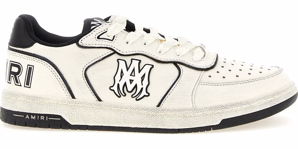 Amiri Bicolor Bovine Leather Low Top Sneakers