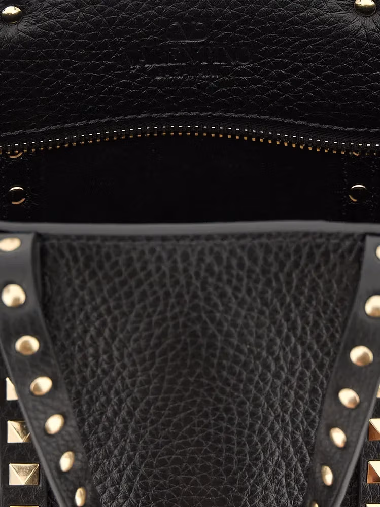 Valentino Garavani Black Calfskin Tote Bag