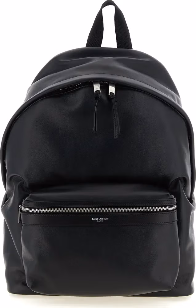 Saint Laurent Black Calfskin Backpack