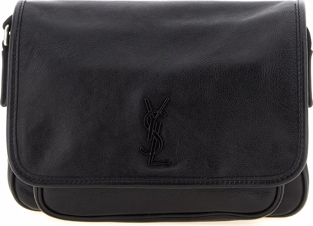Saint Laurent Black Calfskin Crossbody Bag