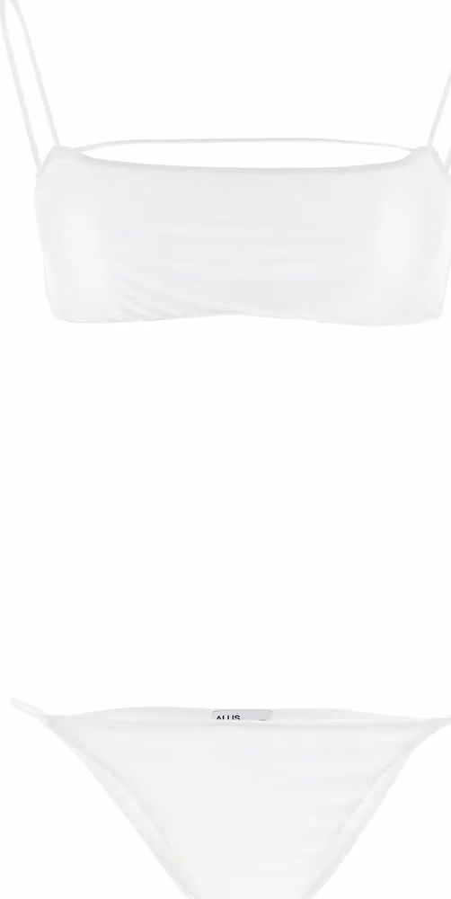 ALLIS White Polyester Bikini