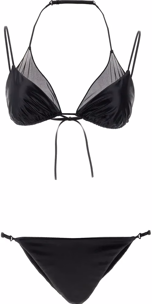 ALLIS Black Polyester Bikini