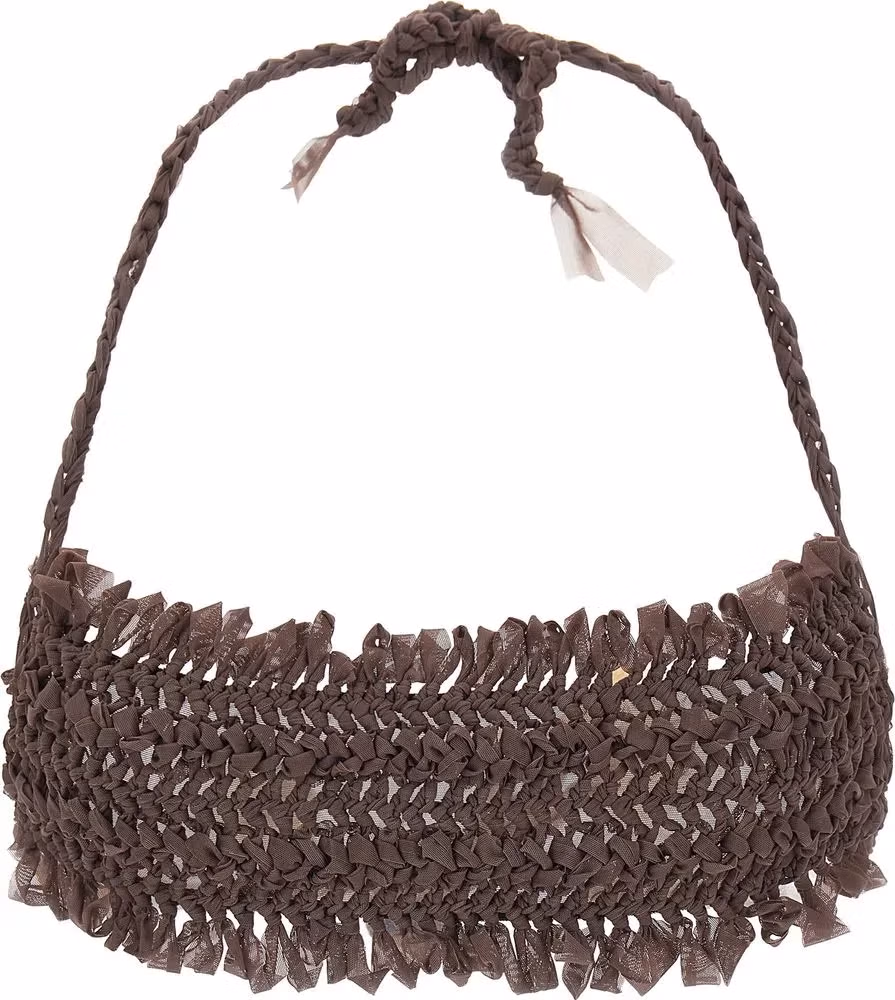 ALLIS Brown Polyester Bikini