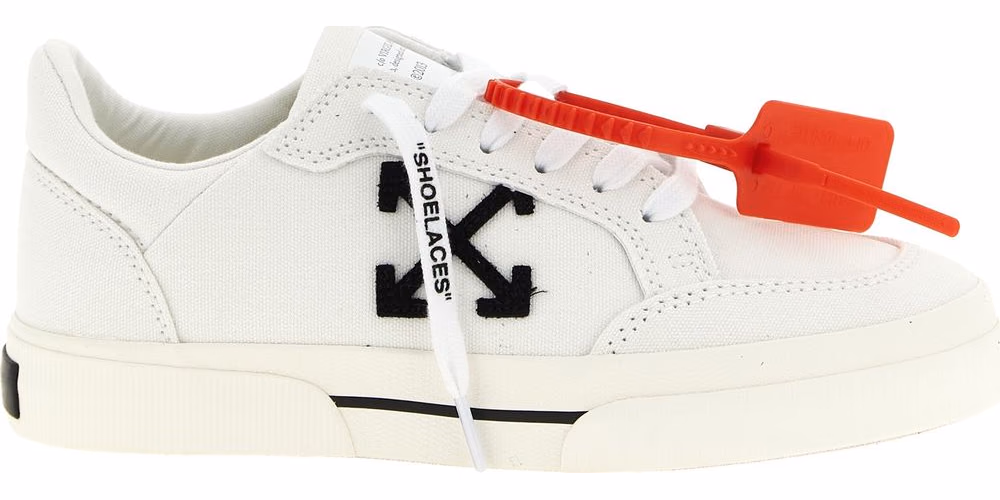 Off-White Bicolor Cotton Low Top Sneakers