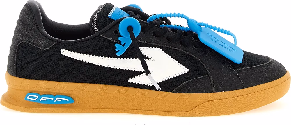 Off-White Black Polyester Athletic Sneakers
