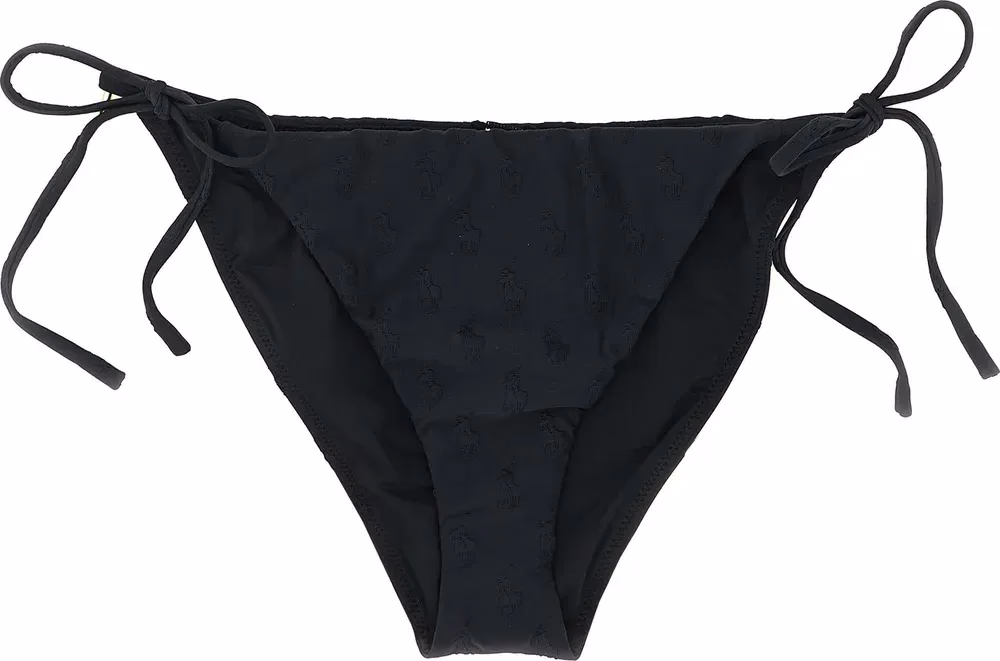 Polo Ralph Lauren Black Recycled Polyester Bikini