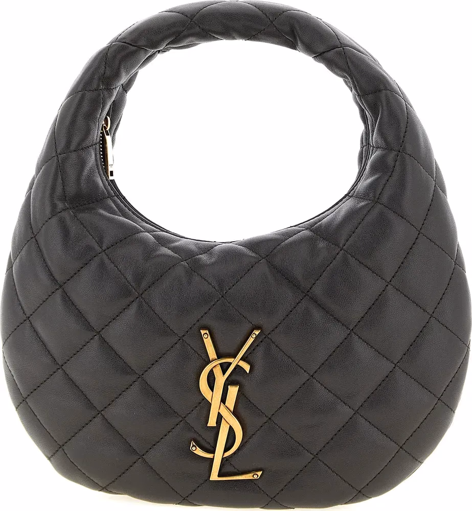 Saint Laurent Brown Lamb Leather Handbag