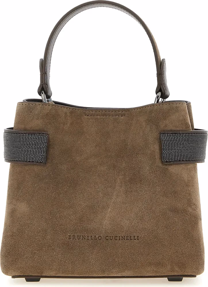 Brunello Cucinelli Brown Calfskin Handbag