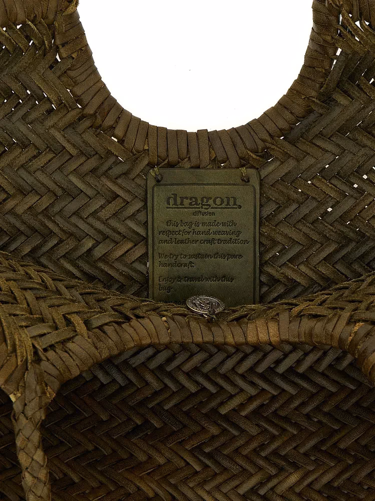 Dragon Diffusion Bicolor Calfskin Shoulder Bag