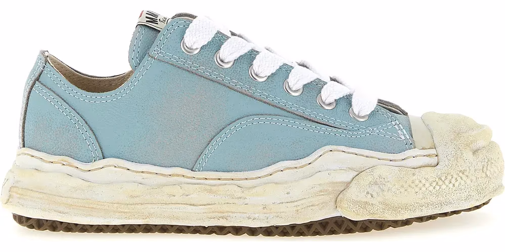 Maison Mihara Yasuhiro Blue Cowhide Low Top Sneakers