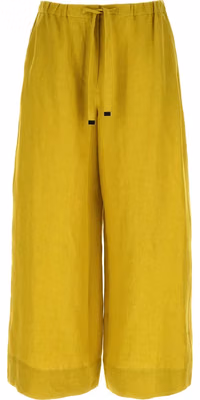 Bicolor Linen Casual Pants