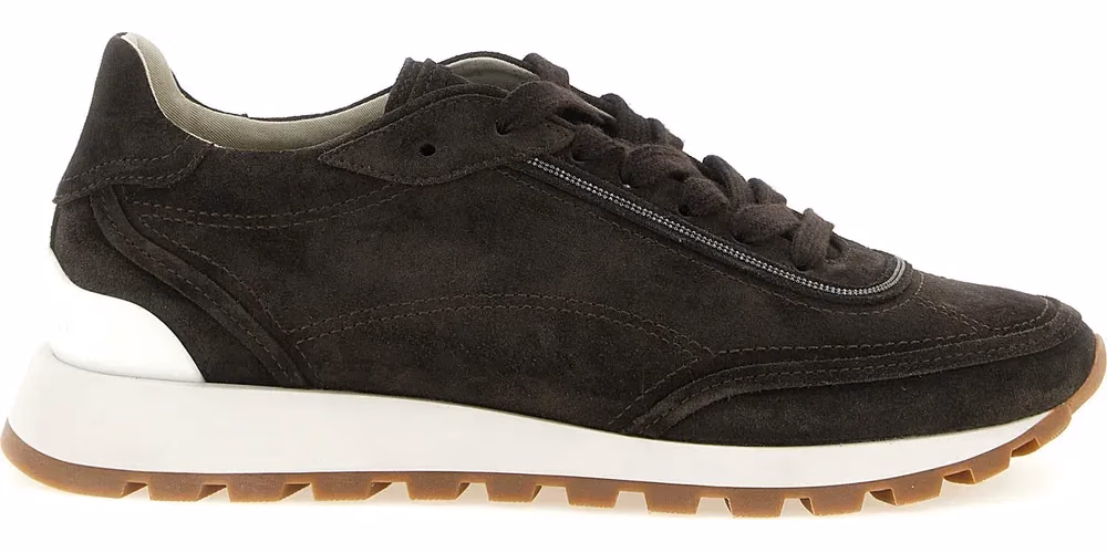 Brunello Cucinelli Brown Calfskin Sneakers
