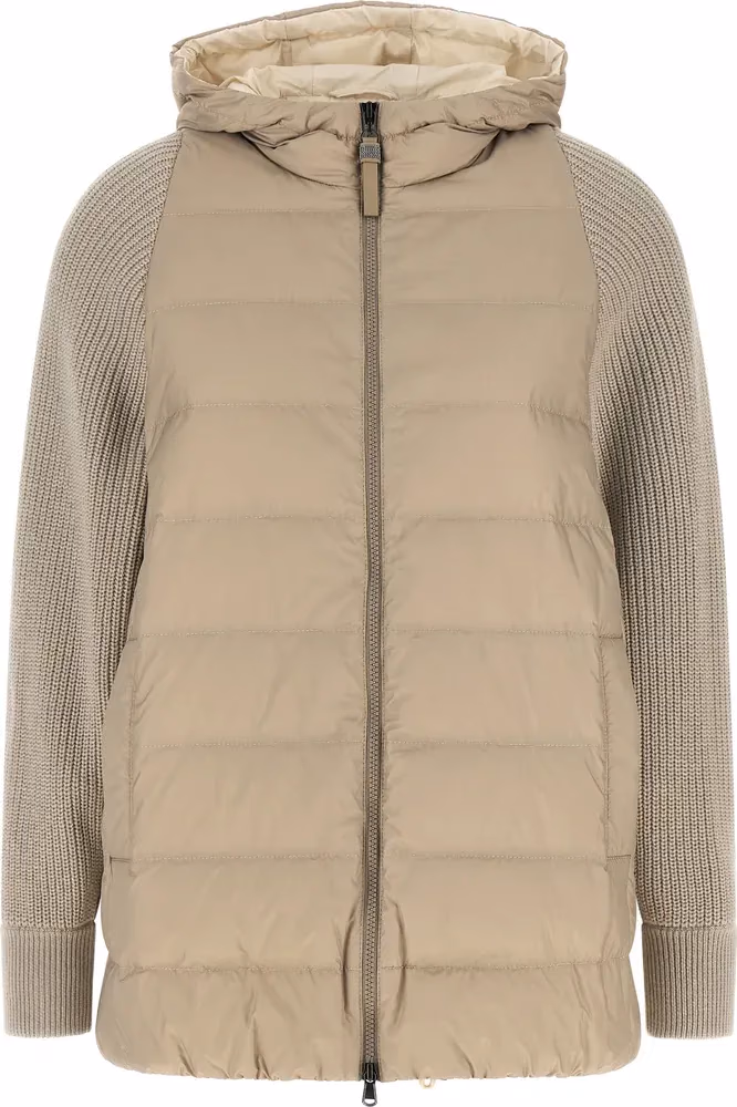Brunello Cucinelli Beige Polyester Full-Length Jacket