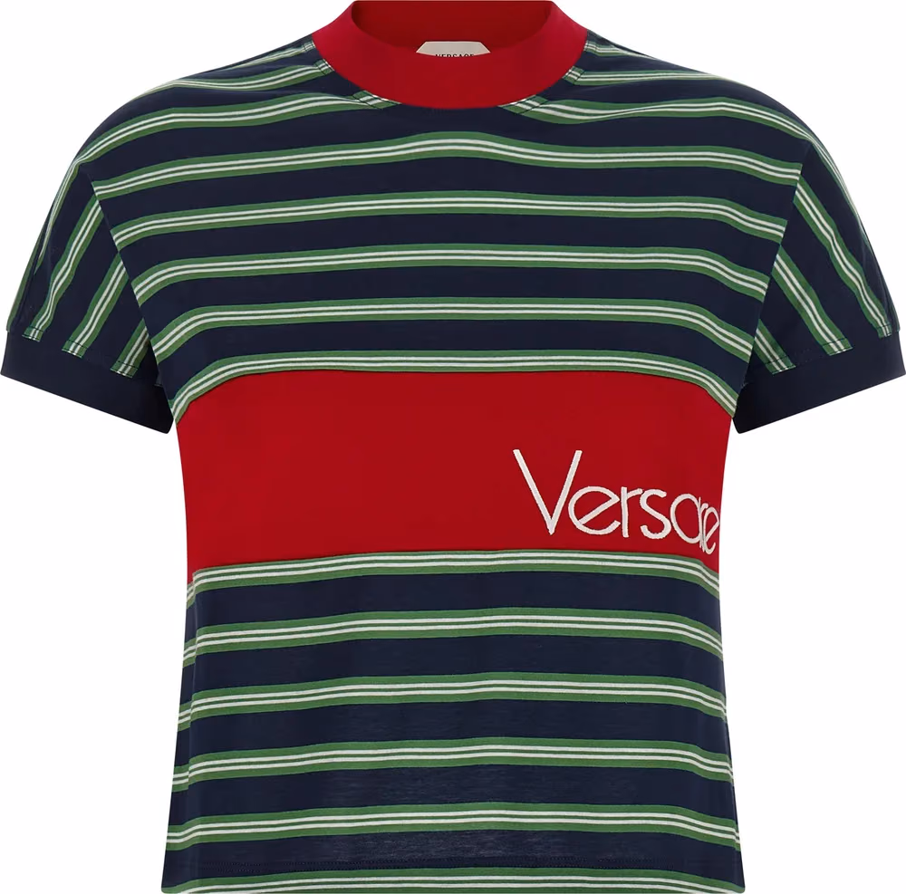 Versace Multicolor Cotton T-Shirt