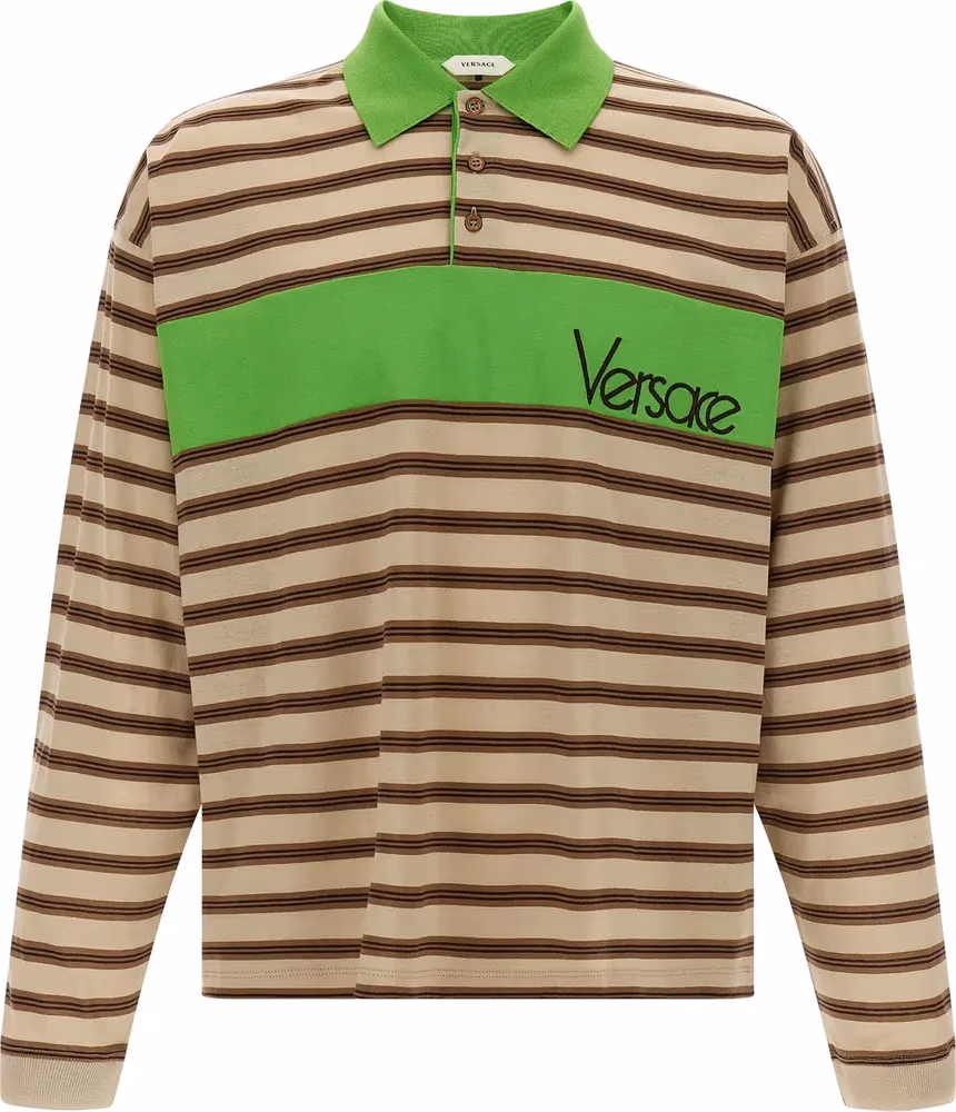 Versace Multicolor Cotton Polo Shirt