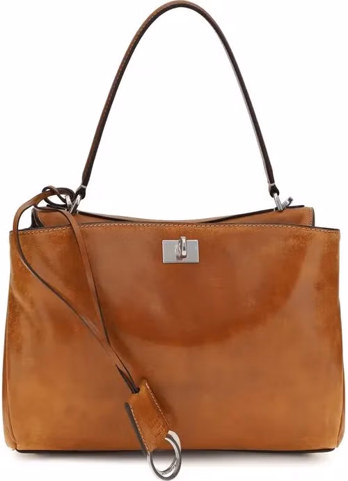Balenciaga Brown Lamb Ovis Aries Aries Handbag