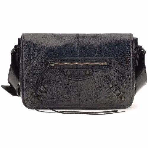 Balenciaga Black Lamb Ovis Aries Aries Shoulder Bag