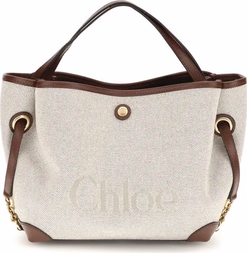 Chloé Beige Fabric Shoulder Bag
