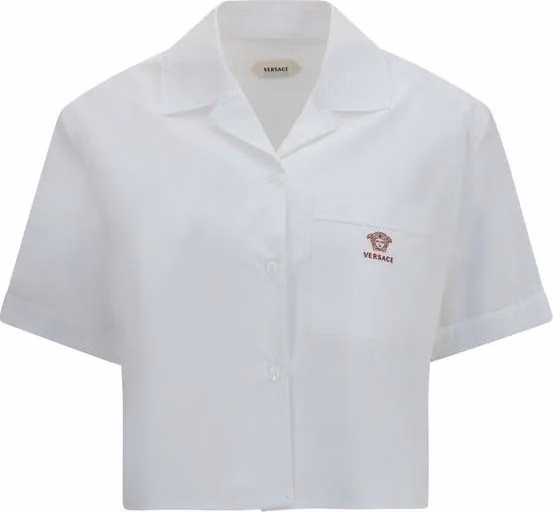Versace White Cotton Dress Shirt