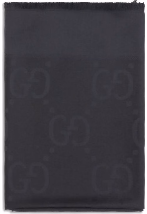 Gucci Black Wool Oves Aries Scarf