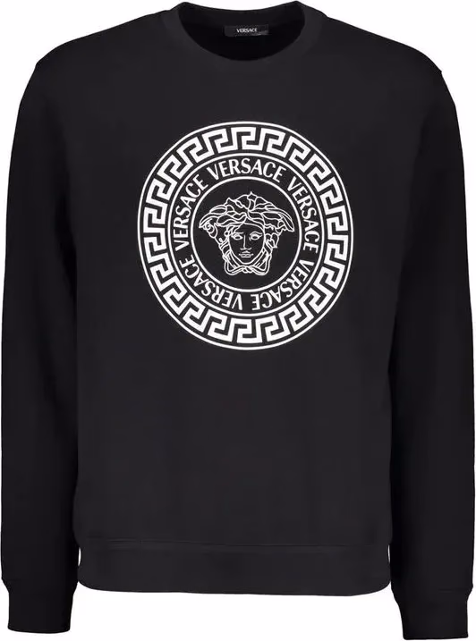 Versace Black Cotton Sweatshirt