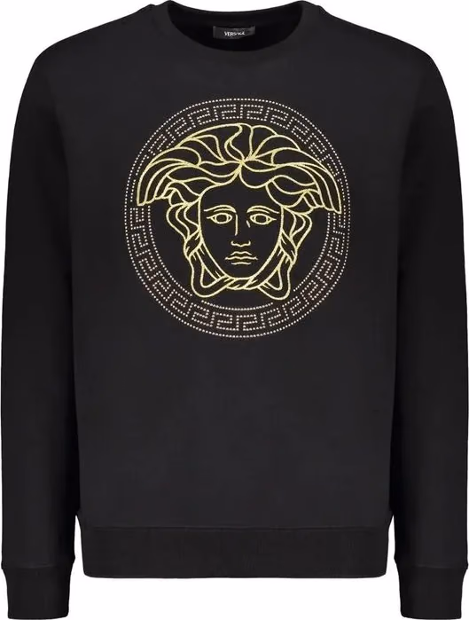 Versace Black Cotton Sweatshirt