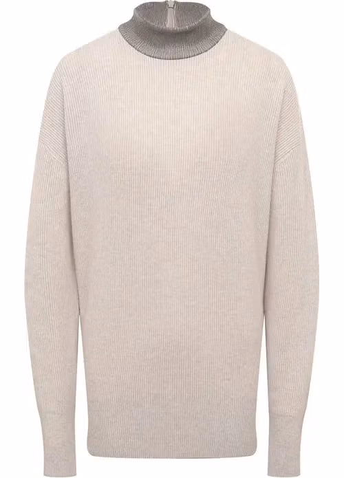 Brunello Cucinelli Beige Cashmere Sweater