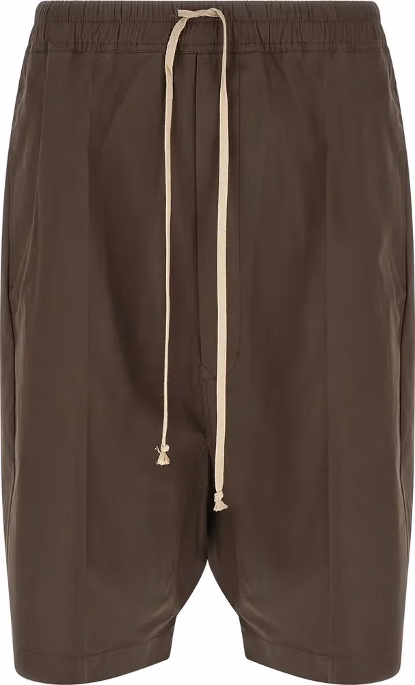 Rick Owens Brown Cotton Bermuda Shorts