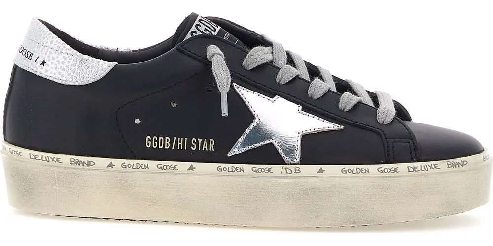Golden Goose Black Cowhide Chunky Sneakers