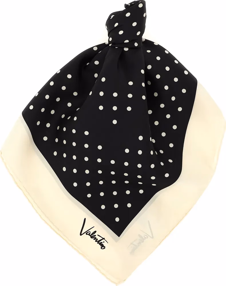 Valentino Garavani Bicolor Silk Foulard