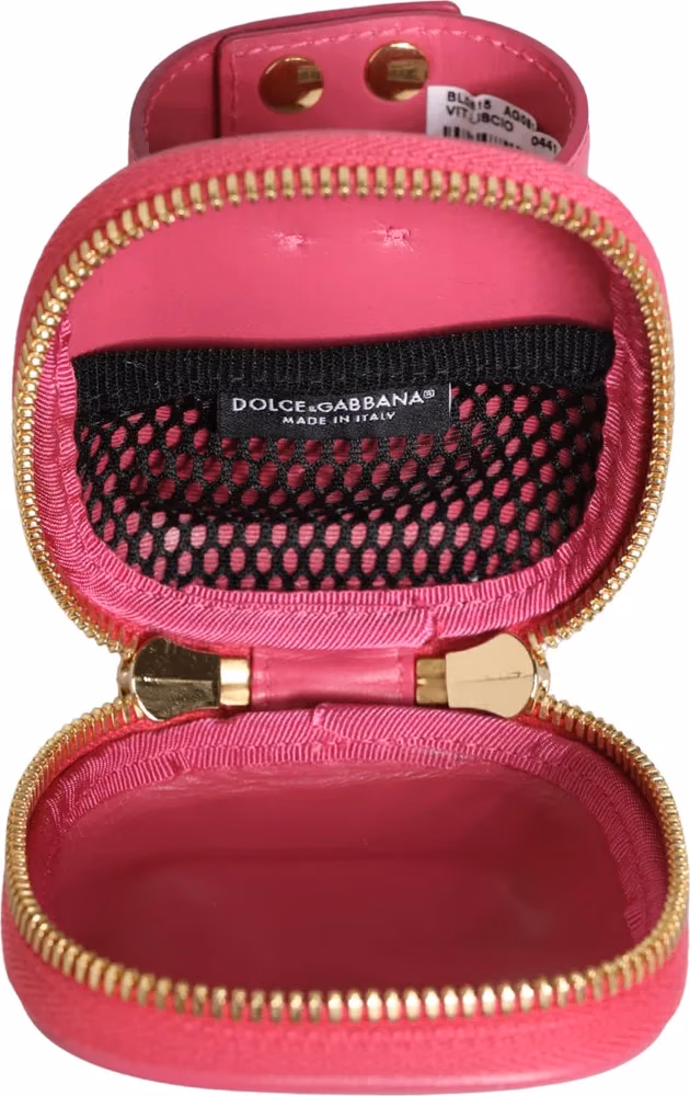Dolce & Gabbana Pink Calf Leather DG Logo MULTIFUNCTIONAL KIT Borse Bag