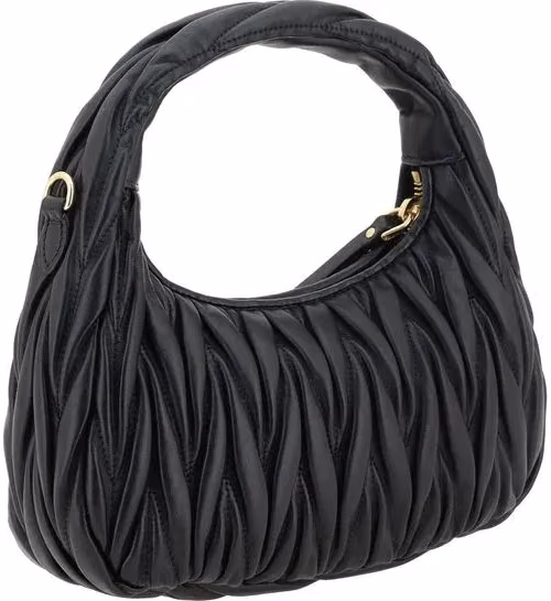 Miu Miu Black Calf Leather Bos Taurus Handbag