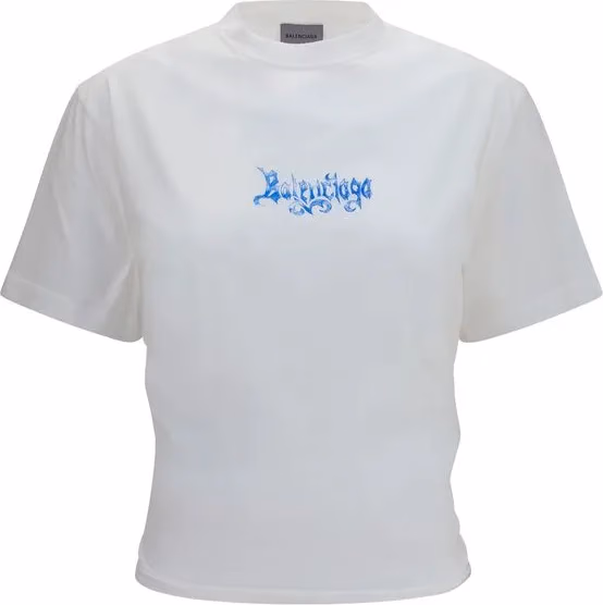 Balenciaga White Cotton T-Shirt