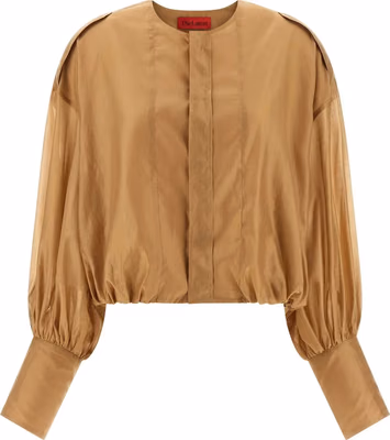 Beige Lyocell Blouse
