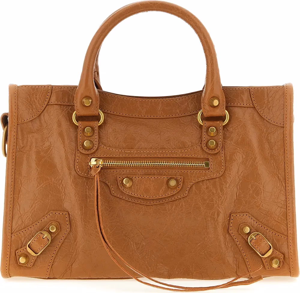 Balenciaga Brown Lamb Leather Handbag