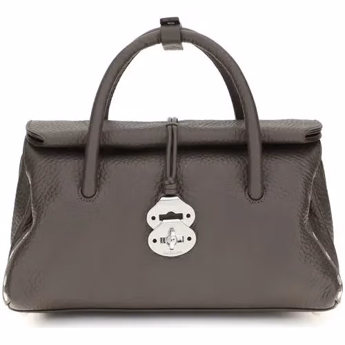 Zanellato Brown Calf Leather Bos Taurus Shoulder Bag