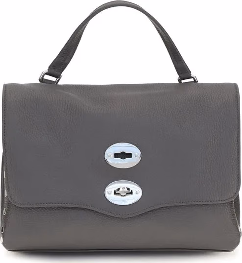 Zanellato Gray Calf Leather Bos Taurus Handbag