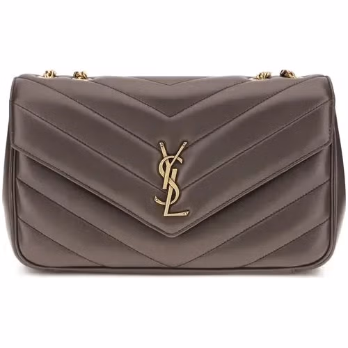 Saint Laurent Gray Lamb Ovis Aries Aries Shoulder Bag