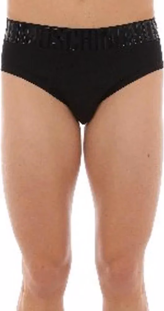 Moschino Black Cotton Briefs