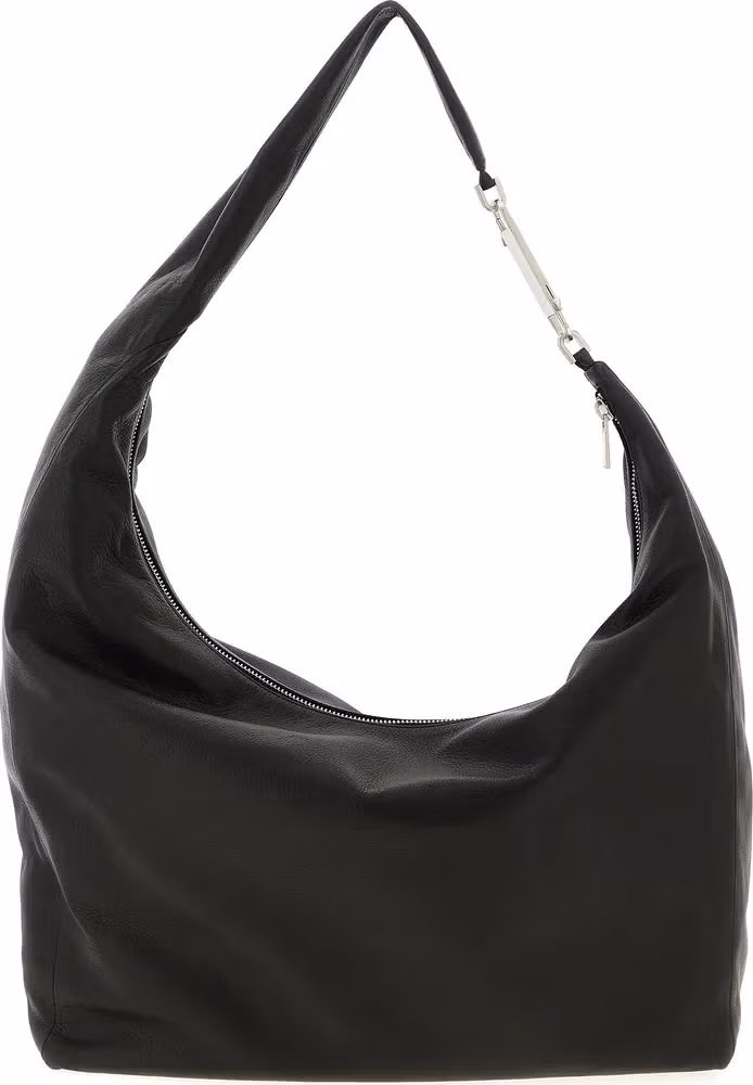 Rick Owens Black Calfskin Shoulder Bag